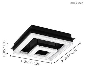 Eglo 99327 - LED Stropné svietidlo FRADELO LED/12W/230V