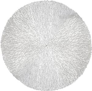 6 ks Podložka MagicHome pod tanier, 38 cm, strieborná