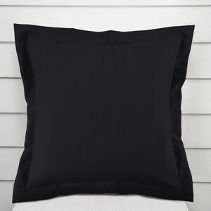 Biante Bavlnená saténová obliečka na vankúš s lemom ST-019 Čierna 35 x 45 cm