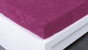 XPOSE® Detská froté plachta Exclusive - nachová 60x120 cm