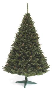 JAKS Vianočný stromček smrek horský so šiškami zelený 120 cm