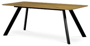 Autronic - Stůl jídelní 180x90x75 cm, deska MDF, 3D dekor divoký dub - HT-723 OAK VÝPRODEJ