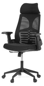 Autronic - Židle kancelářská, černá MESH, plastový kříž - KA-S247 BK