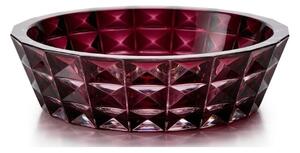 KRIŠTÁĽOVÁ MISA BOHEMIA DIAMOND BURGUNDE 325MM