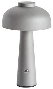 Stolná LED lampa sivá bezdrôtová železná s tienidlom do interiéru moderné osvetlenie
