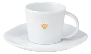 Porcelánová šálka s podšálkou Gold