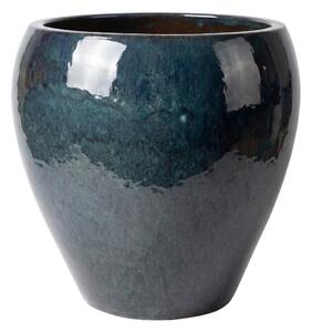 Veľký keramický kvetináč LAFONTAINE 2 - Zafírová XL (52x52 cm)