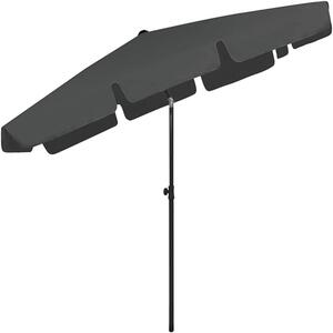 TRENDIE Záhradný slnečník 125x200 cm tmavo sivý