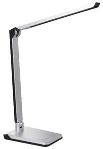 Stolná LED lampa strieborná syntetický materiál nastaviteľný jas a farba svetla stmievač moderný štýl domáca kancelária