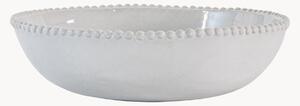 Porcelánové taniere na cestoviny's perličkovým okrajom Organic, 4 ks