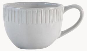 Porcelánové hrnčeky's vrúbkovaným okrajom Organic, 4 ks