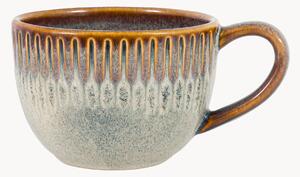 Porcelánové hrnčeky's vrúbkovaným okrajom Organic, 4 ks
