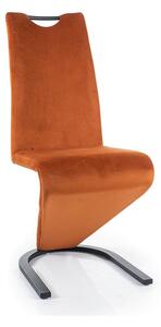 Jedálenská stolička Ramona Velvet, oranžová