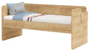 Vyvýšená posteľ so schodíkmi Cody Modular - dub