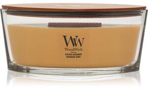 Woodwick Opulent Wood Golden Bourbon vonná sviečka s dreveným knotom (hearthwick) 453.6 g