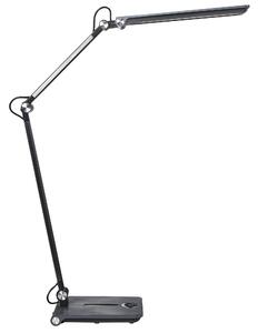 Stolná LED lampa sivá syntetický materiál 3 režimy teploty svetla so stmievačom dotyková nastaviteľná kancelária
