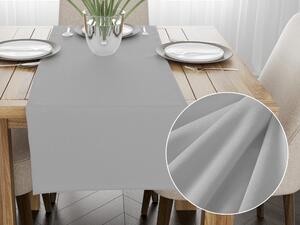 Biante Zamatový behúň na stôl Velvet Prémium SVP-027 Svetlo sivý 35x120 cm