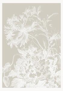 Vliesová tapeta Engraved Flowers