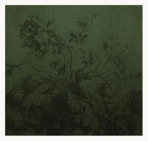 Vliesová tapeta Gradient Flowers Green