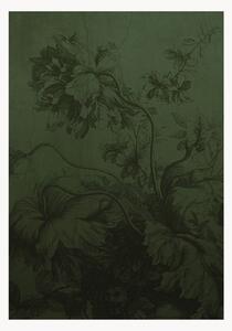Vliesová tapeta Gradient Flowers Green