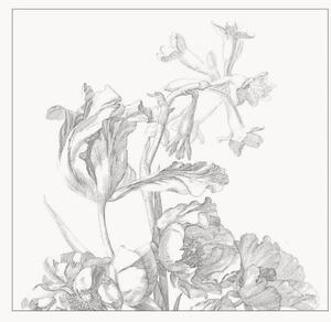 Vliesová tapeta Engraved Flowers