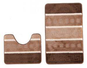 Sada kúpeľňových koberčekov MULTI B5016 grécky, camel, hnedý