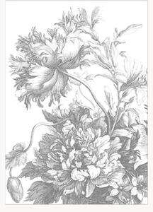 Vliesová tapeta Engraved Flowers