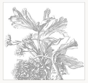 Vliesová tapeta Engraved Flowers