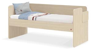 Cilek Poschodová posteľ pre 3 deti 90x200 cm s úložným priestorom (schody) Montes Natural Studio