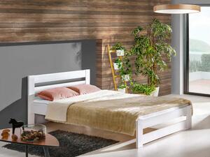 Jednolôžková drevená posteľ 120x200 Marika - biela