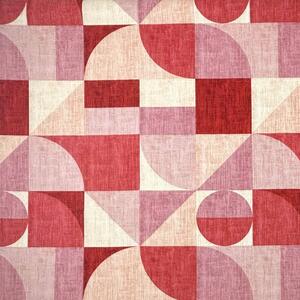Ervi bavlna flanel š.240cm Abstrakcia červená-ružová - 26589-8, metráž