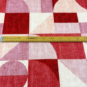 Ervi bavlna flanel š.240cm Abstrakcia červená-ružová - 26589-8, metráž