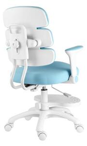 Detská rastúca stolička Neoseat KIDDY THREE — látka, prateľný poťah, modrá