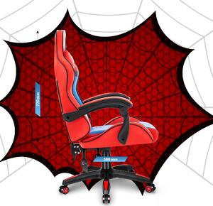 Hells Detská herná stolička HC-1005 HERO Spider KIDS Červená Modrá