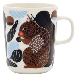 Marimekko Hrnček Oiva Kurre 0,25l, hnedo-modrý