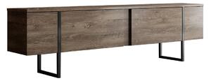 Televízny stolík Luxe Walnut and Black