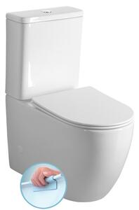 Sapho Sapho, INFINITY RIMLESS WC kombi misa s nádržkou, spodný/zadný odpad, biela, PC105WR