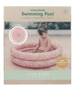 LITTLE DUTCH Bazénik nafukovací 80 cm Ocean Dreams Pink 2012389LD