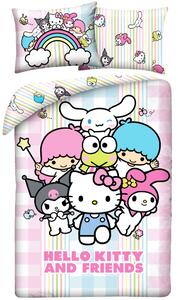 Posteľné obliečky z mikrovlákna Hello Kitty and Friends - 70x90 cm + 140x200 cm