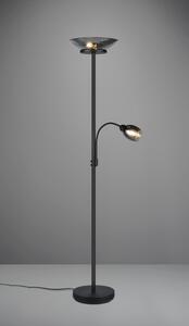 TRIO Reality R40063132 GERRY stojacia lampa v1800mm 2xE27 čierna matná