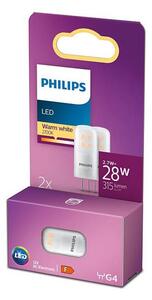 SADA 2x LED Žiarovka Philips G4/2,7W/12V 2700K