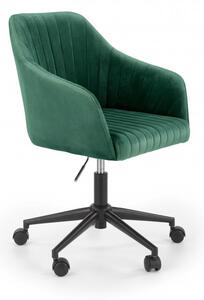 Kancelárska otočná stolička FRESCO - látka, zelená