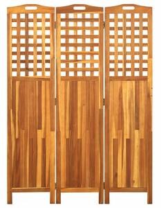 Paraván akáciové drevo Dekorhome 121x170 cm (3-dielny)