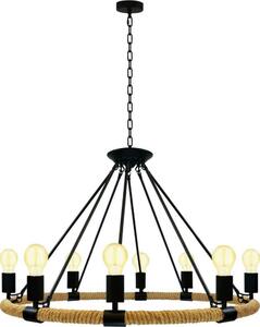 LED Luster na reťazi ROPE ARTHUR 8xE27/6W/230V