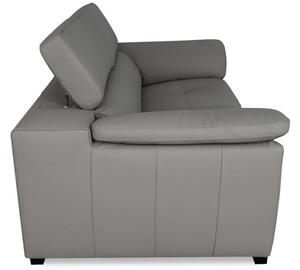 Zltahala.sk Moderná kožená sedacia súprava LOREN II 3+1+1, sv. hnedá (romana - 2029 nut brown)