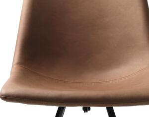 Dizajnová stolička Claudia svetlohnedá