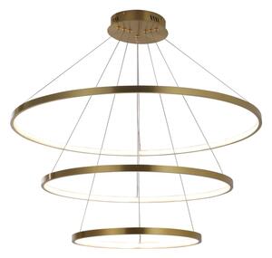 LED Luster na lanku LEA LED/60W/230V 4000K pr. 80 cm zlatá