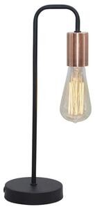 Čierna stolová lampa Herpe pre žiarovku E27 – LED lustre a svietidlá > Kolekcie svietidiel > Kolekcia svietidiel HERPE