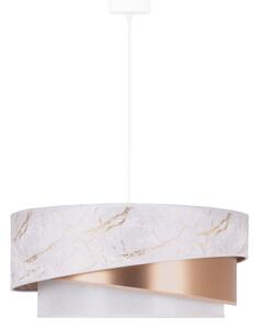 Duolla - Luster na lanku KOBO 1xE27/15W/230V pr. 45 cm biela/rosegold
