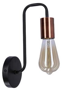 Candellux Čierne nástenné svíetidlo Herpe pre žiarovku 1x E27 21-66855